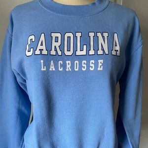 UNC Vintage Lacrosse crewneck sweatshirt in Carolina Blue